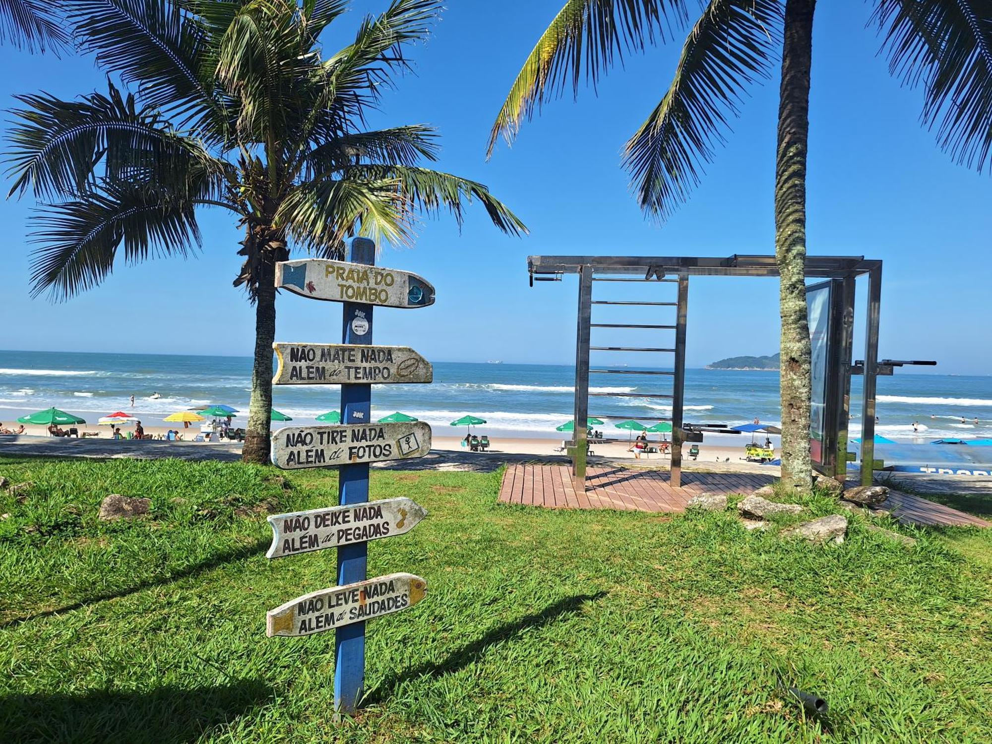Duplex Pe Na Areia, Praia Do Tombo - Guaruja/Sp. Dış mekan fotoğraf
